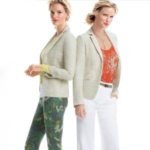 CAbi Blazer Size 8 Lemon Zest Tweed Jacket #713